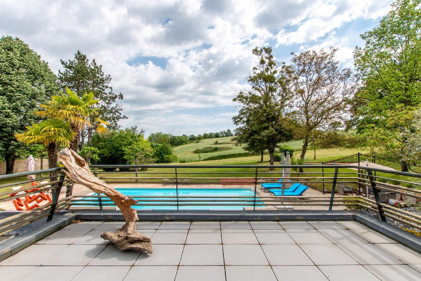 Terrasse à l'étage